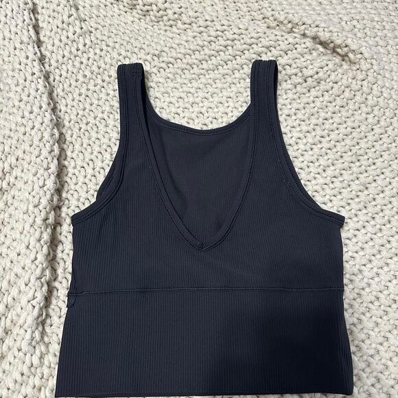 Lululemon black ribbed tank top - Picture 2 of 3